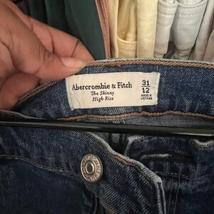 Abercrombie & Fitch Dark Blue Skinny Jeans